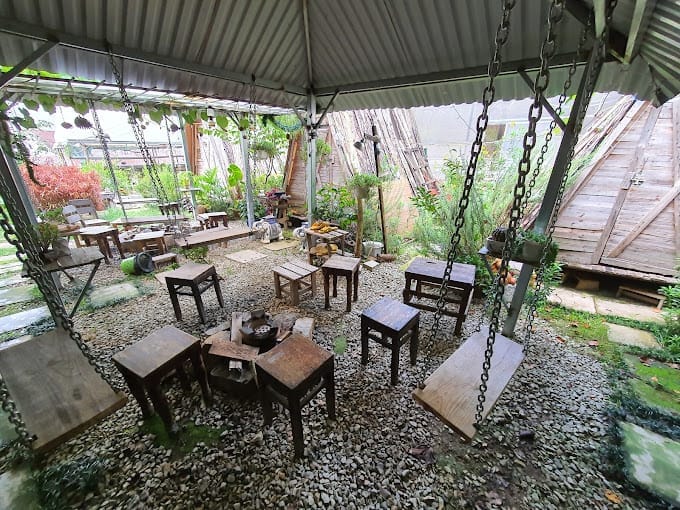 không gian bên ngoài homestay