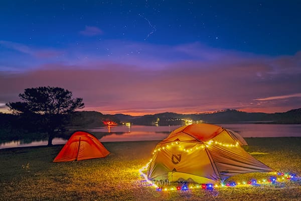 cắm trại đêm siêu đẹp
