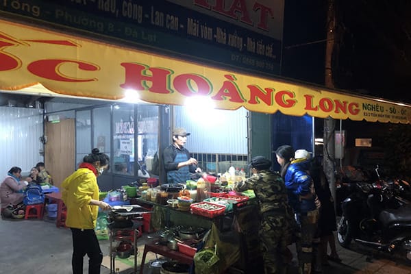 Quán Ốc Đà Lạt – Top 16 quán ốc thơm ngon khó cưỡng 62 Ốc Hoàng Long - quán ốc khuya Đà Lạt