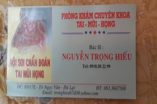 Phòng khám tai mũi họng Đà Lạt – Bác sĩ Trần Đăng Khoa