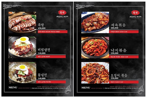 Top 8 quán ăn Hàn Quốc Đà Lạt ngon khó cưỡng nhất định phải thử 61 Jeong Won Korean Restaurant - 정원 한국식당