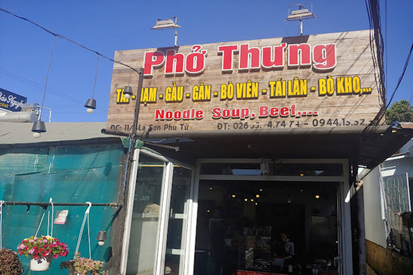 Cập nhật địa chỉ 13 quán phở ngon ở Đà Lạt đông khách nhất 14 Phở Thưng quán phở lâu đời Đà Lạt